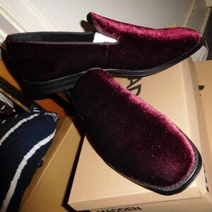 New Madden Mens' M-Rerrio burgundy velvet dres shoes sz. 12 smoking shoes